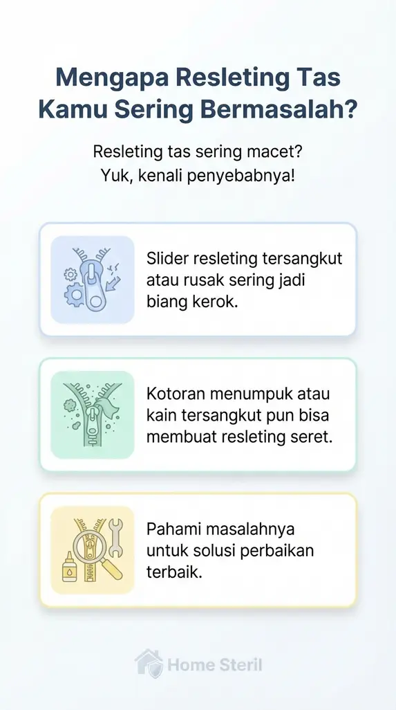 Mengapa Resleting Tas Kamu Sering Bermasalah?
