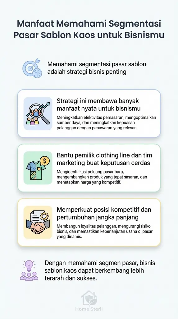 Manfaat Memahami Segmentasi Pasar Sablon Kaos untuk Bisnismu