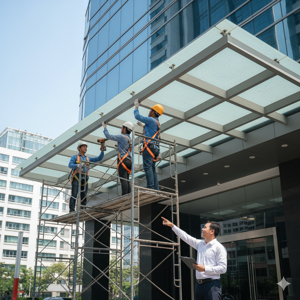 Kriteria Memilih Jasa Pasang Kanopi Berkualitas untuk Gedung