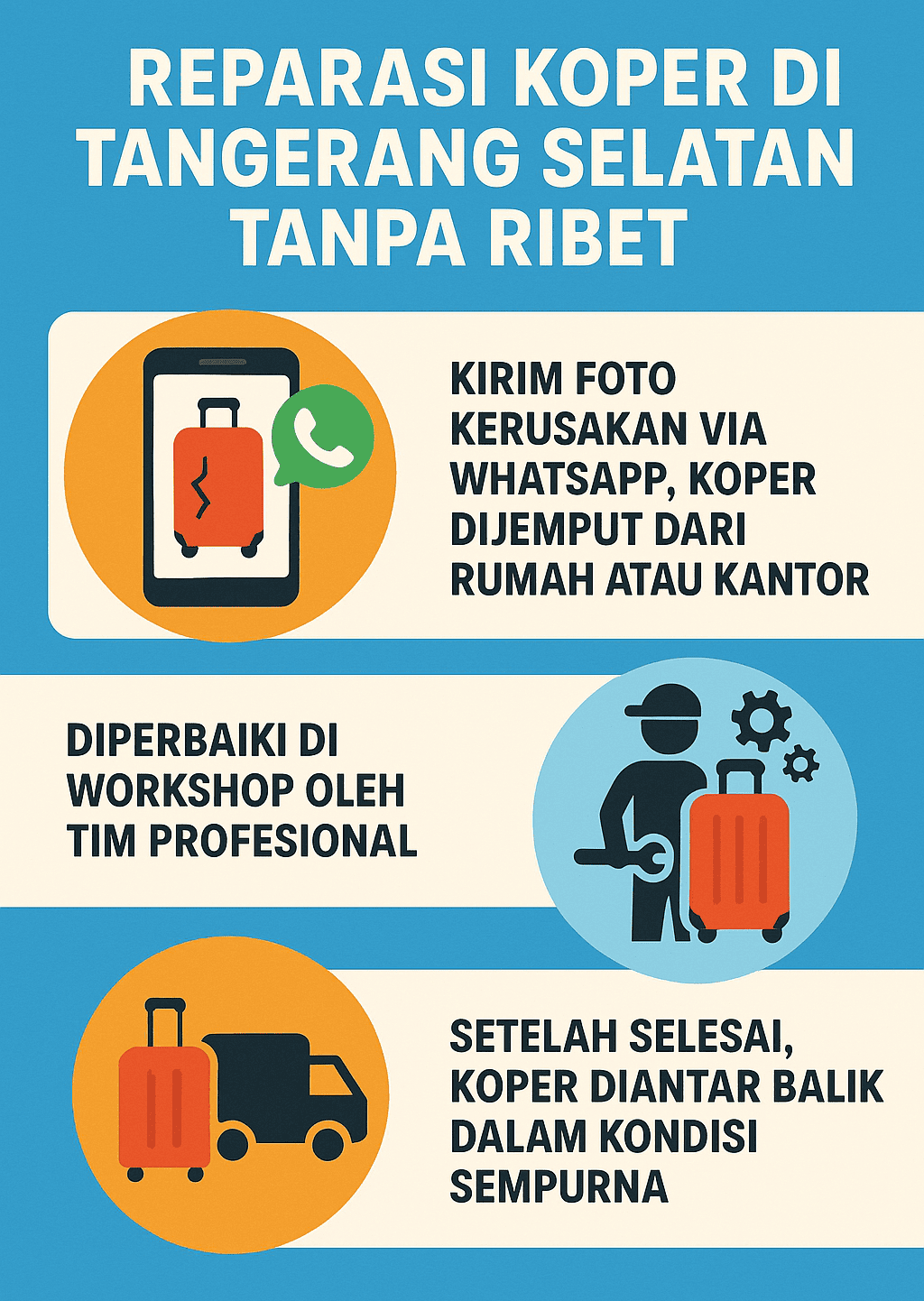 Infografik: Reparasi Koper di Tangerang Selatan Tanpa Ribet