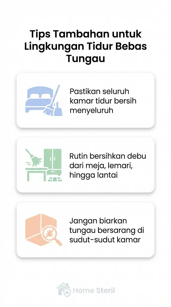 Tips Tambahan untuk Lingkungan Tidur Bebas Tungau