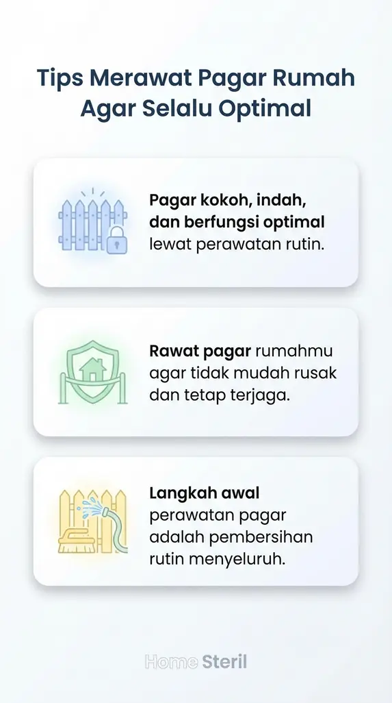 Tips Merawat Pagar Rumah Agar Selalu Optimal