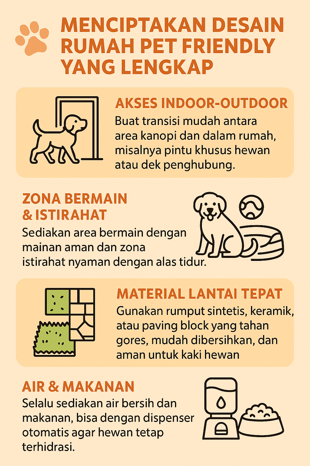 Infografik:Menciptakan Desain Rumah Pet Friendly yang Lengkap