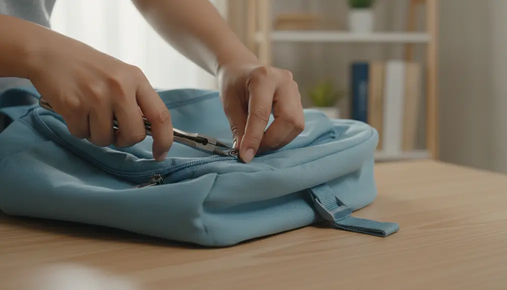 DIY: Cara Pasang Kepala Resleting Tas Patah (Zipper Slider Replacement)