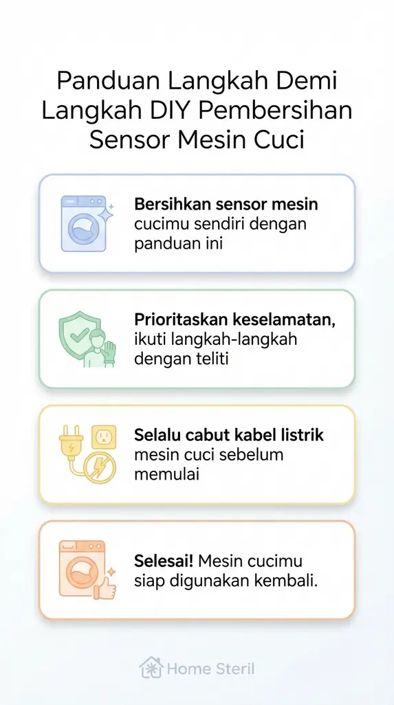 Panduan Langkah Demi Langkah DIY Pembersihan Sensor Mesin Cuci