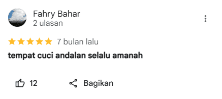 Review Jasa Cuci Tas di Sneakershoot dari Google Maps