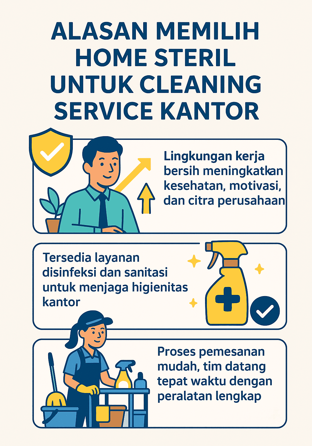 Infografik: Alasan Memilih Home Steril Untuk Cleaning Service Kantor