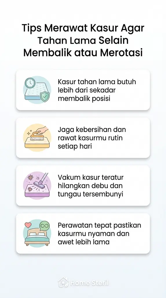 Tips Merawat Kasur Agar Tahan Lama Selain Membalik atau Merotasi