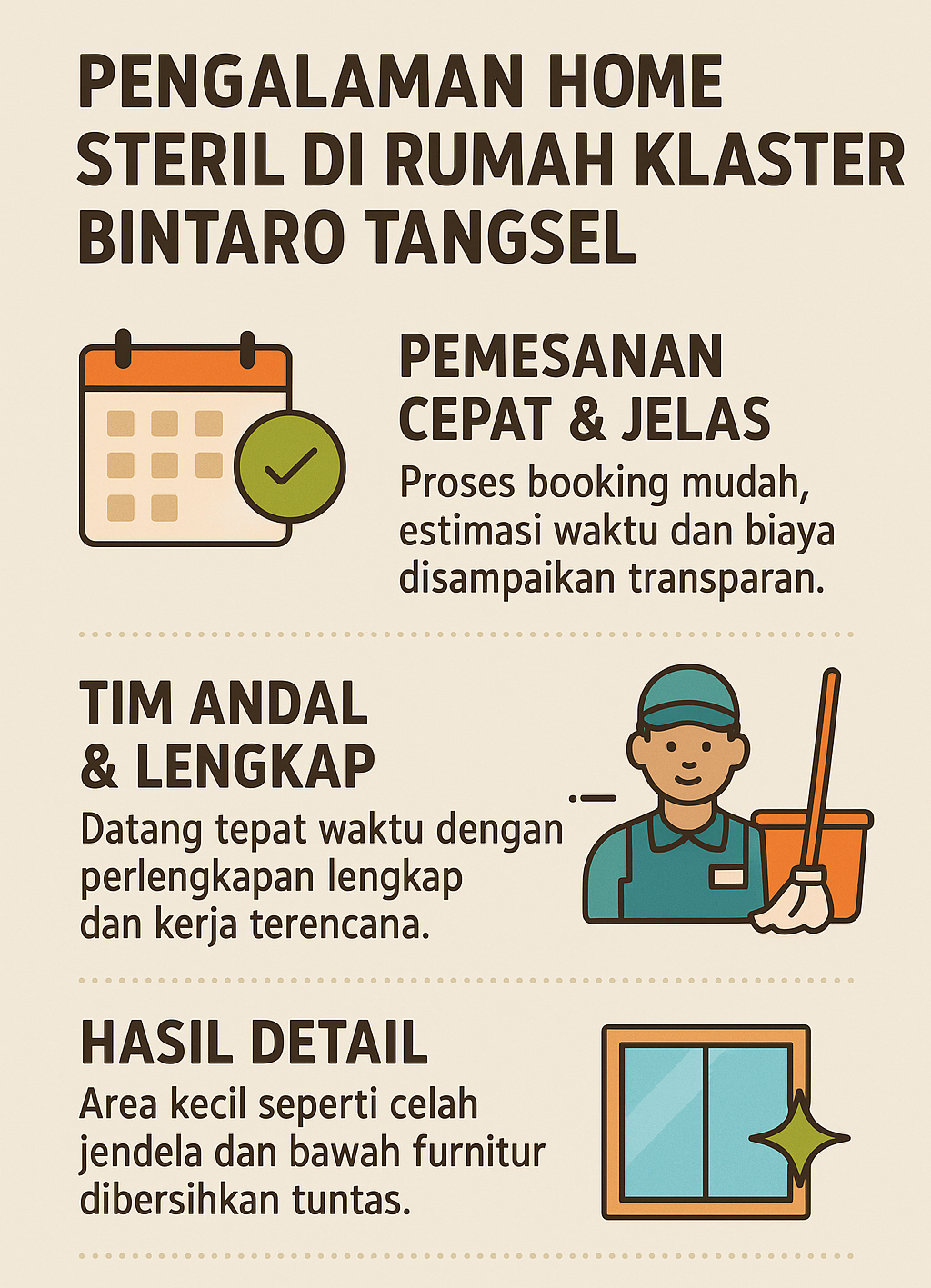 Infografik: Pengalaman Home Steril Di Rumah Klaster Bintaro Tangsel