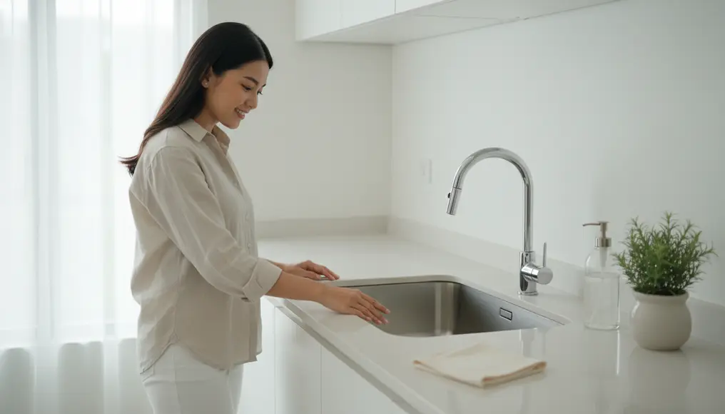 Pembersihan Sink Dapur Stainless Steel agar Mengkilap Seperti Baru