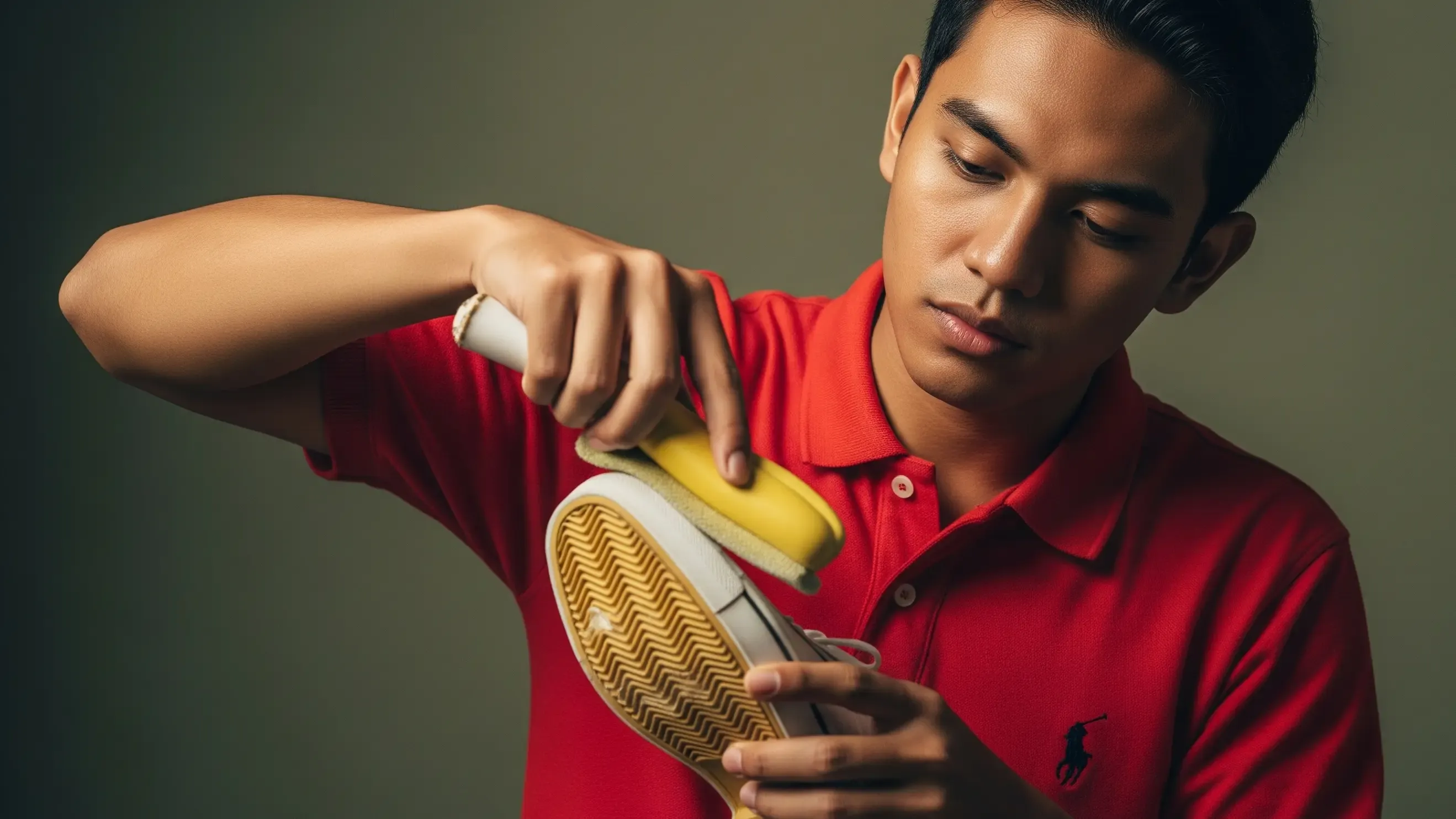 Pertolongan Pertama Noda Kuning: Cara Cepat Mengatasi Sepatu Putih yang Baru Terkena Noda