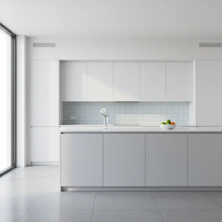 Tren Warna dan Finishing Kitchen Set Minimalis Modern