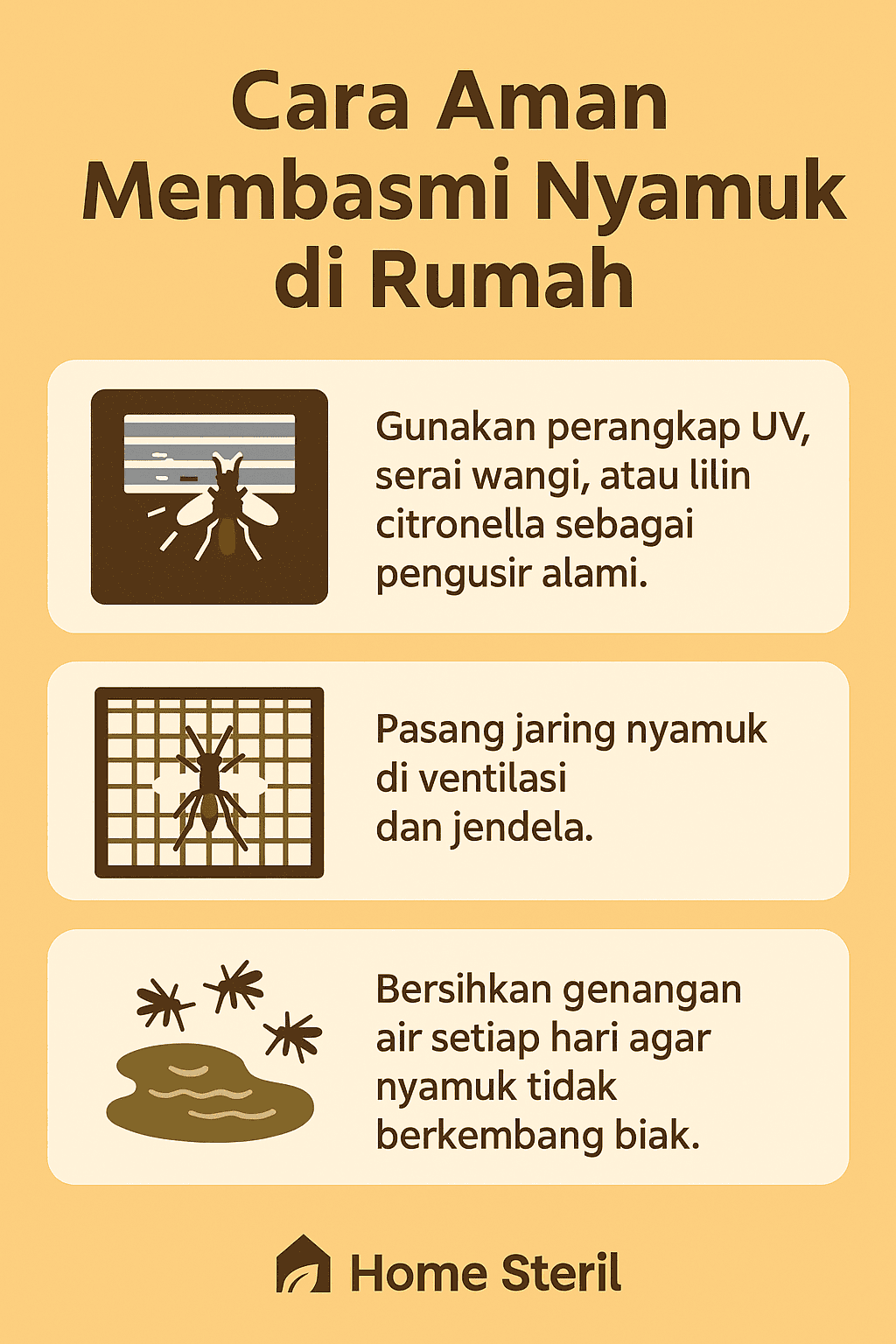Infografik: Cara Aman Membasmi Nyamuk di Rumah