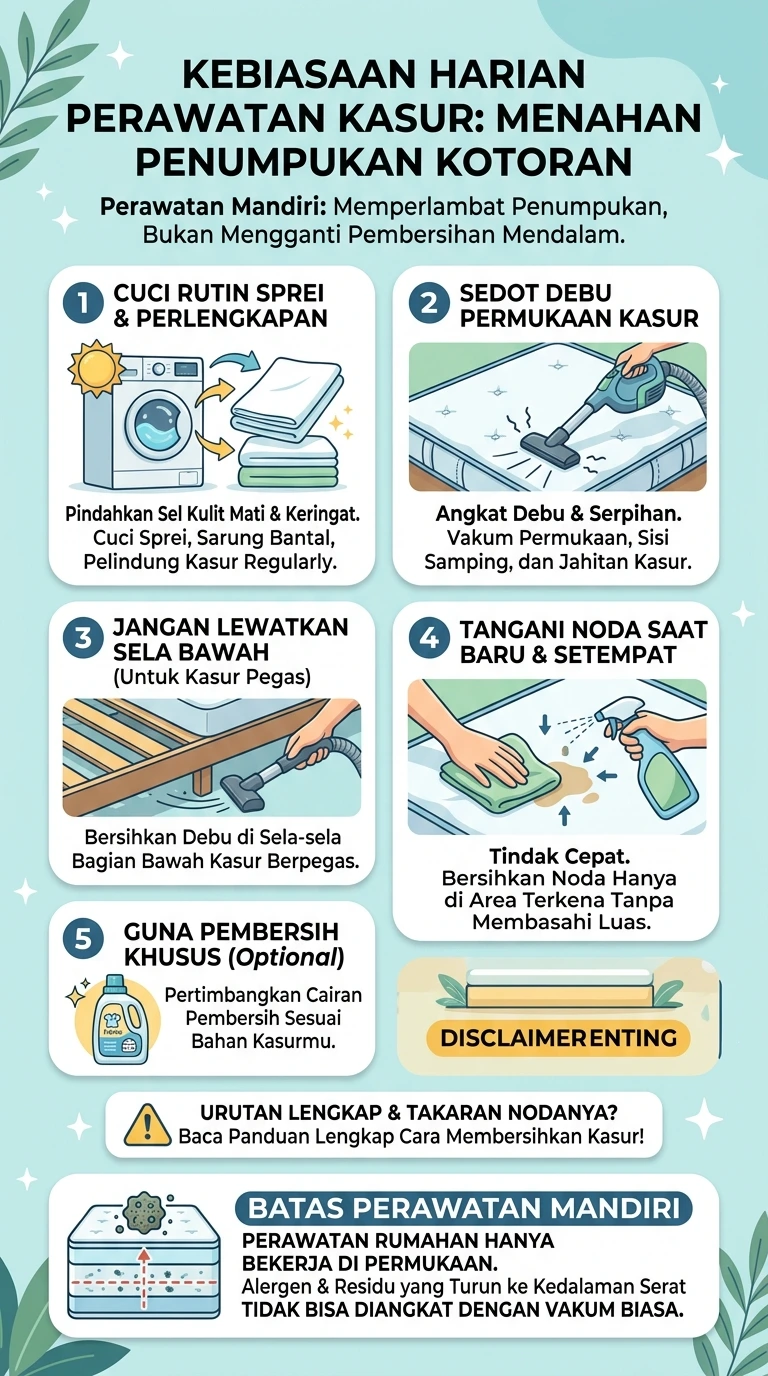 Infografik : Kebiasaan Harian yang Menahan Laju Penumpukan