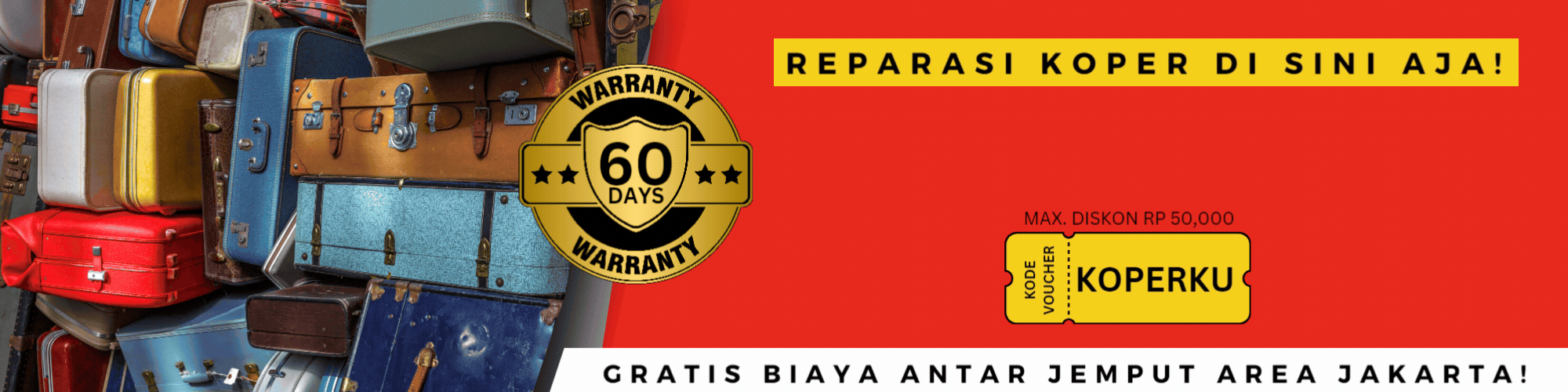 Promo Reparasi koper diskom 30 % di sneakershoot.id
