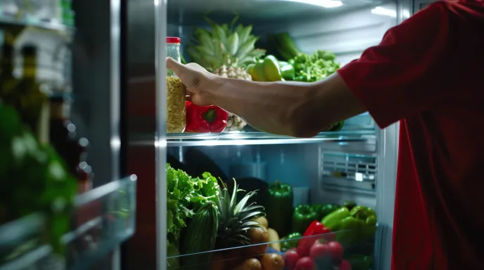 Membiarkan Pintu Kulkas Terbuka Terlalu Lama