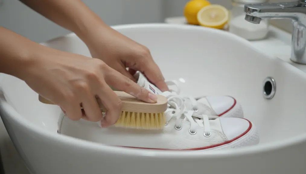 Teknik Mencuci Sepatu Putih Converse dengan Bahan Alami