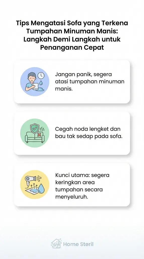 Tips Mengatasi Sofa yang Terkena Tumpahan Minuman Manis: Langkah Demi Langkah untuk Penanganan Cepat