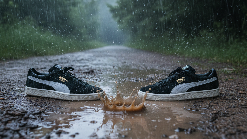 Mengapa Sepatu Suede Butuh Perawatan Khusus, Terutama di Musim Hujan?