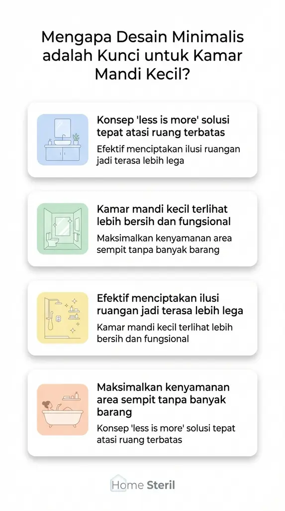 Mengapa Desain Minimalis adalah Kunci untuk Kamar Mandi Kecil?
