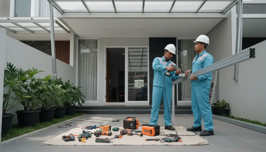 Proses Pemasangan Kanopi yang Profesional dan Efisien