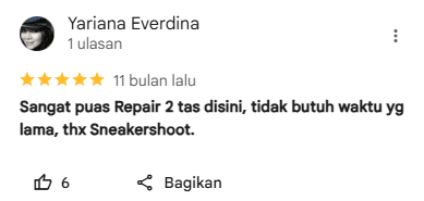 5 Ulasan Pelanggan di Sneakershoot.id