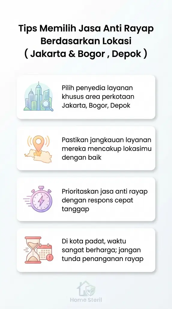 Tips Memilih Jasa Anti Rayap Berdasarkan Lokasi ( Jakarta & Bogor , Depok )