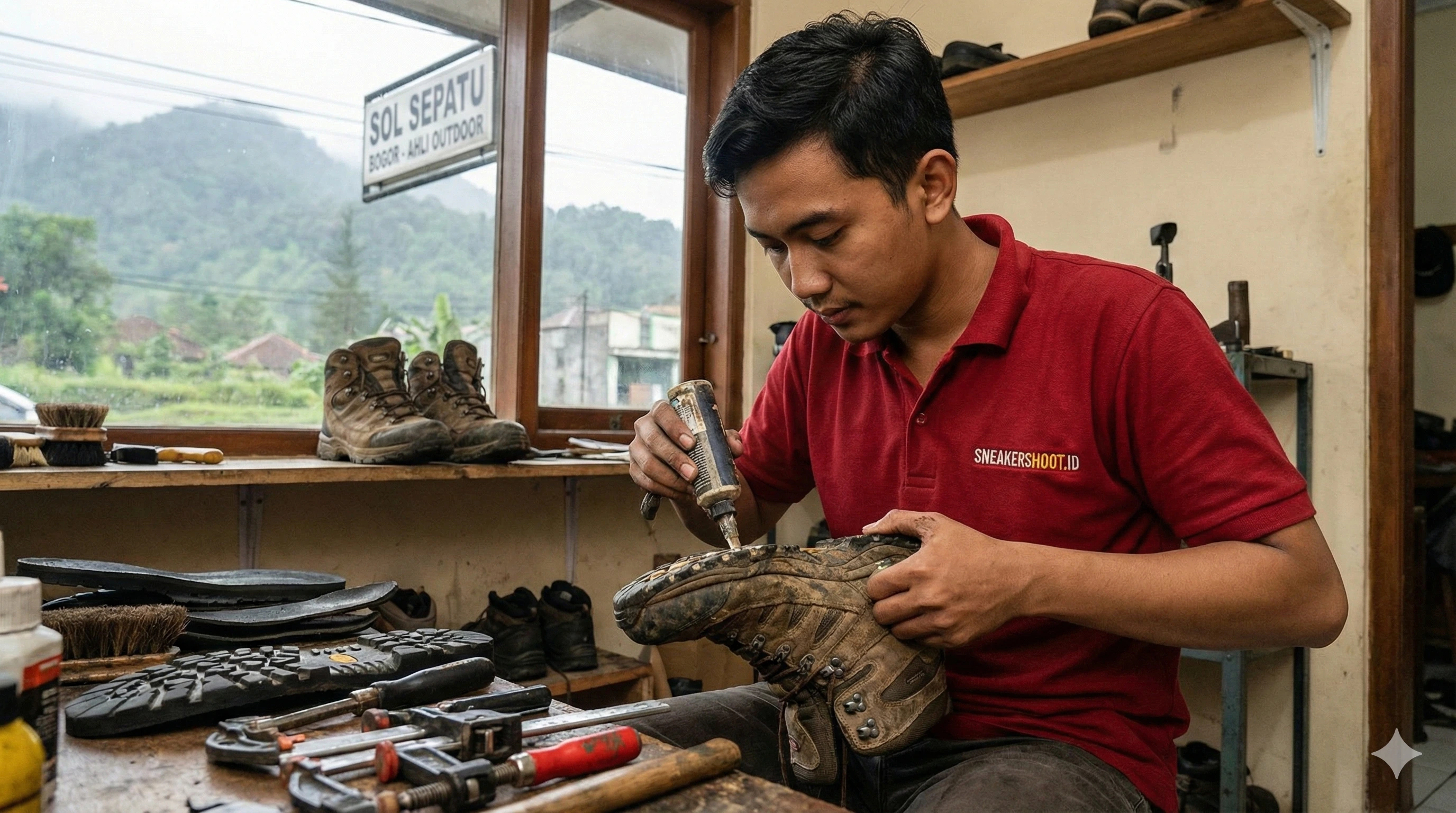 Spesialis Servis Sepatu Boots & Hiking di Bogor Anti Jebol Kembali