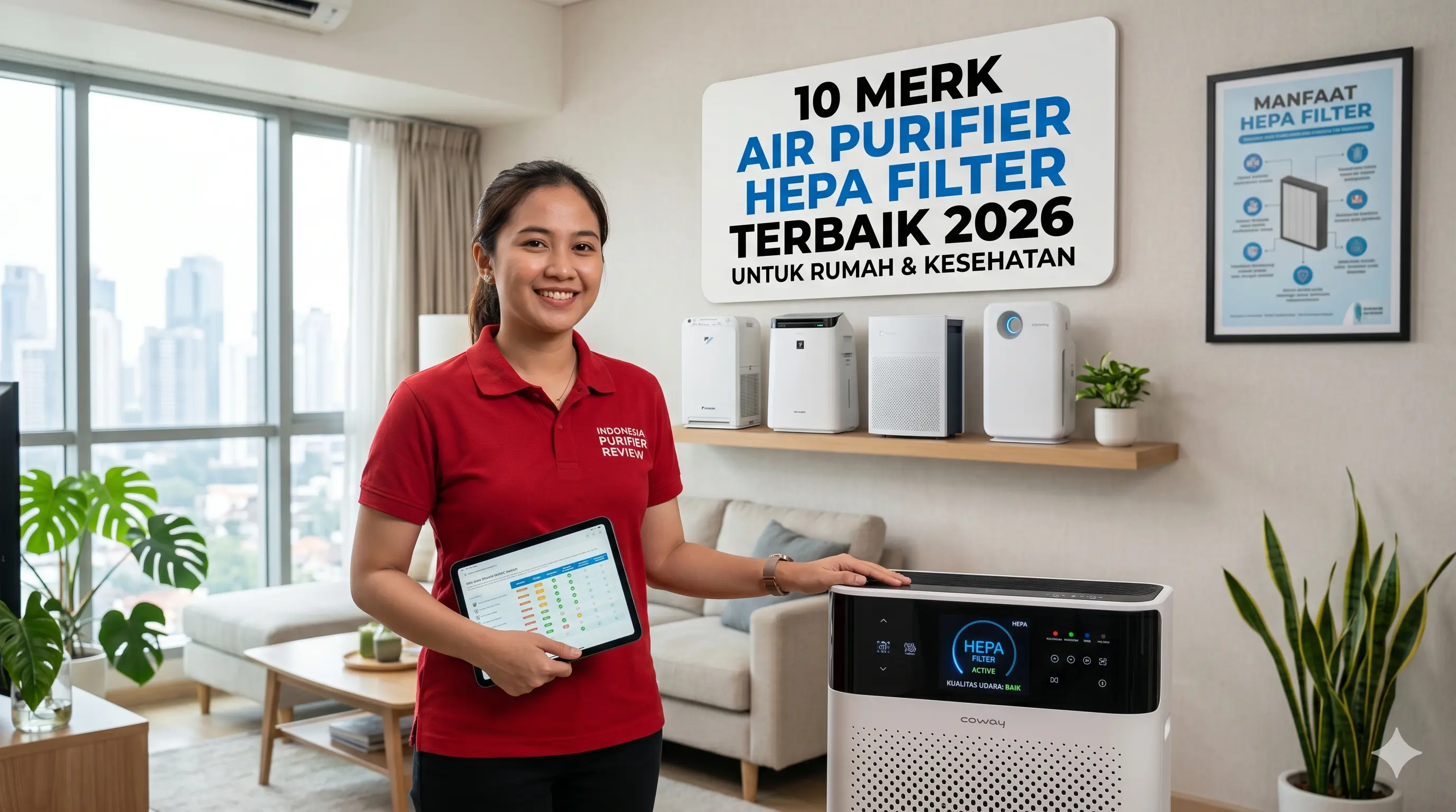 5 Merk Air Purifier HEPA Filter Terbaik 2026: Solusi Udara Bersih dan Sehat
