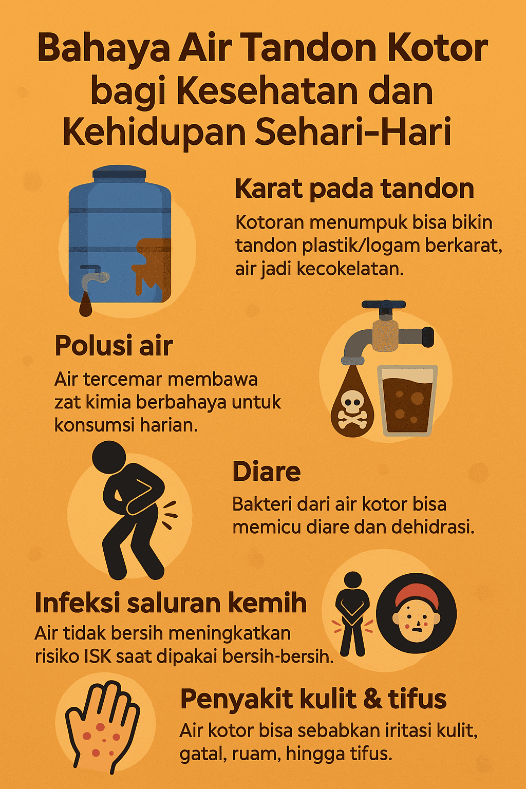 Bahaya Air Tandon Kotor bagi Kesehatan dan Kehidupan Sehari-Hari