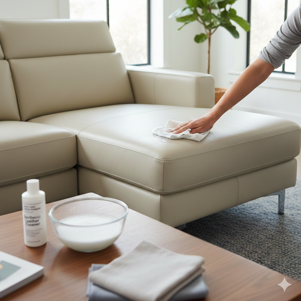 Cara Membersihkan Sofa Kulit Sintetis dengan Benar