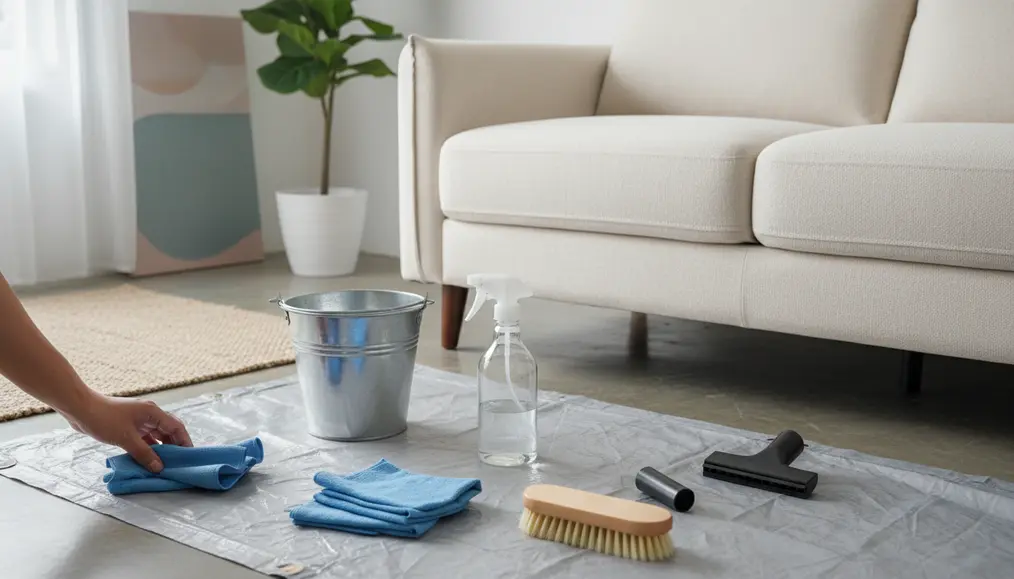 Persiapan Matang: Kunci Sukses Mencuci Sofa Sendiri
