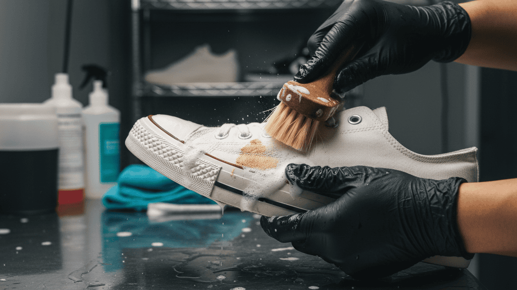 Langkah-Langkah Membersihkan Sepatu Converse Putih dengan Bahan Alami