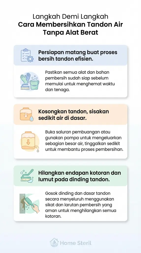 Langkah Demi Langkah Cara Membersihkan Tandon Air Tanpa Alat Berat