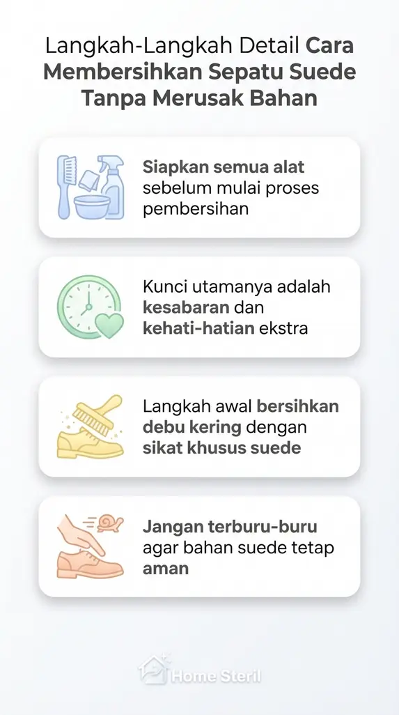 Langkah-Langkah Detail Cara Membersihkan Sepatu Suede Tanpa Merusak Bahan