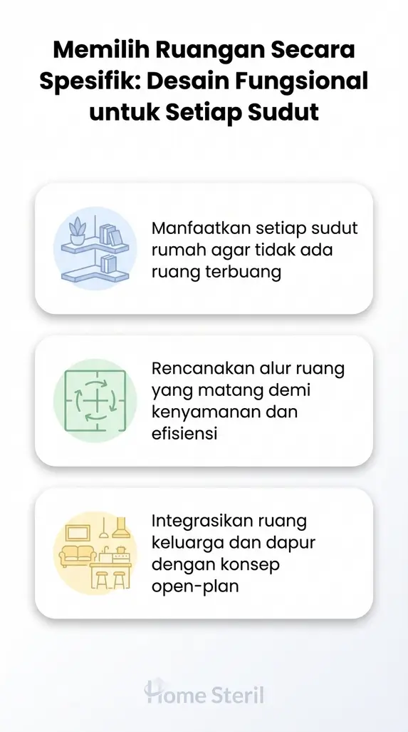 Memilih Ruangan Secara Spesifik: Desain Fungsional untuk Setiap Sudut