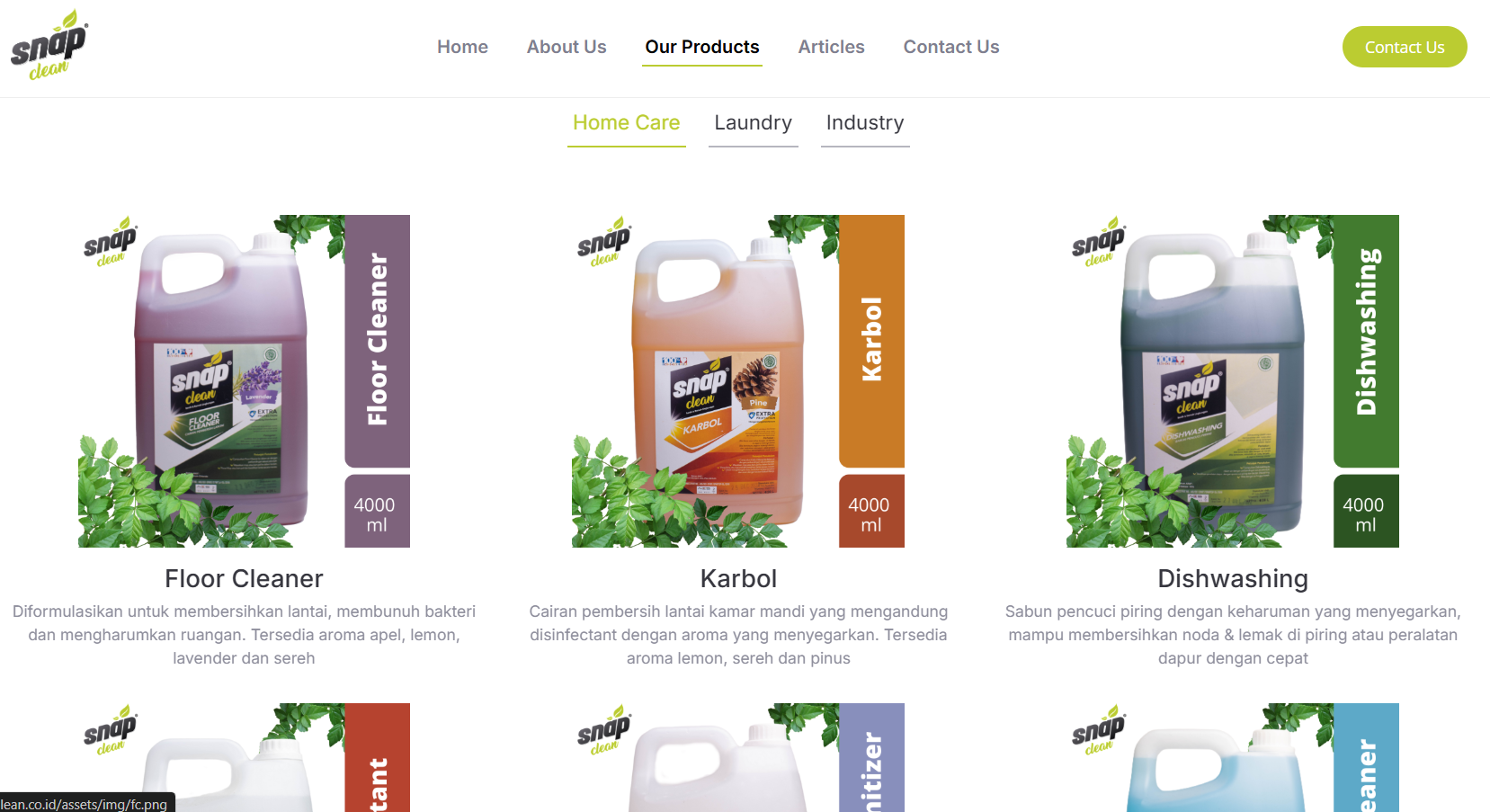 Snap Clean Shampoo Karpet & Sofa 