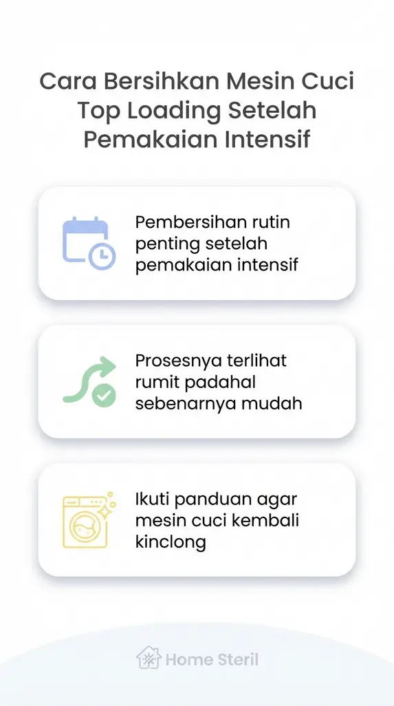 Cara Bersihkan Mesin Cuci Top Loading Setelah Pemakaian Intensif
