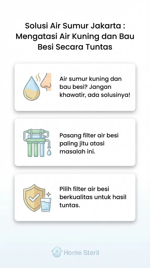 Solusi Air Sumur Jakarta : Mengatasi Air Kuning dan Bau Besi Secara Tuntas