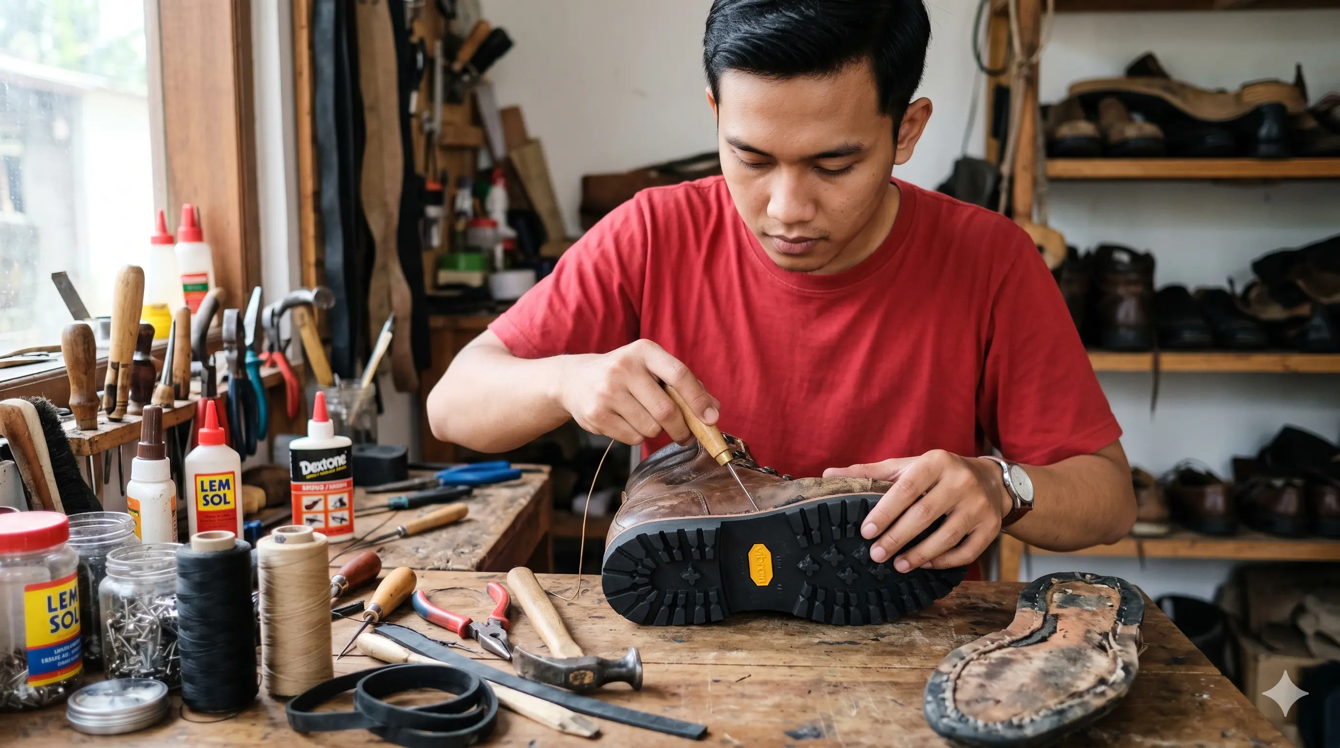 Ganti Outsole Daur Ulang & Ramah Lingkungan