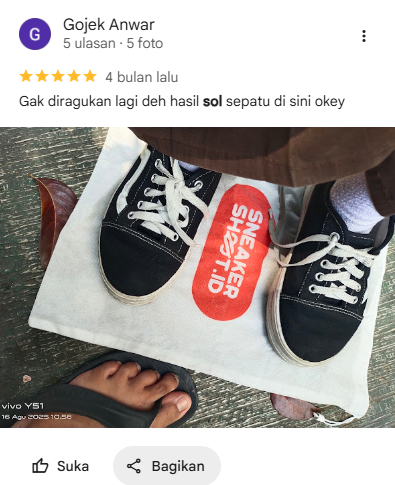 Ulasan Pelanggan Sneakershoot.id