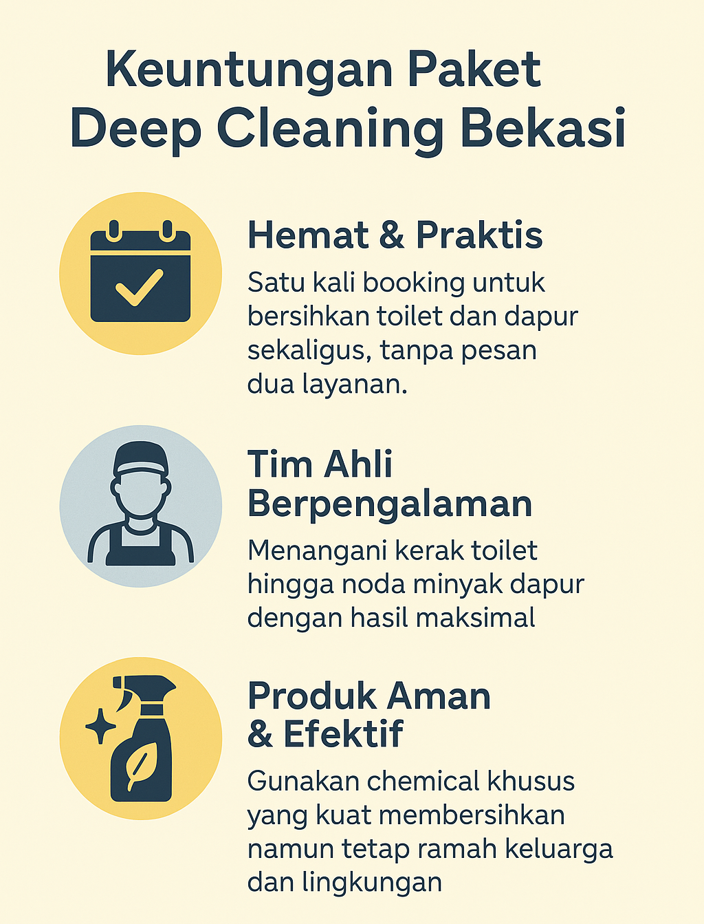 Infografik: Keuntungan Paket Deep Cleaning Bekasi