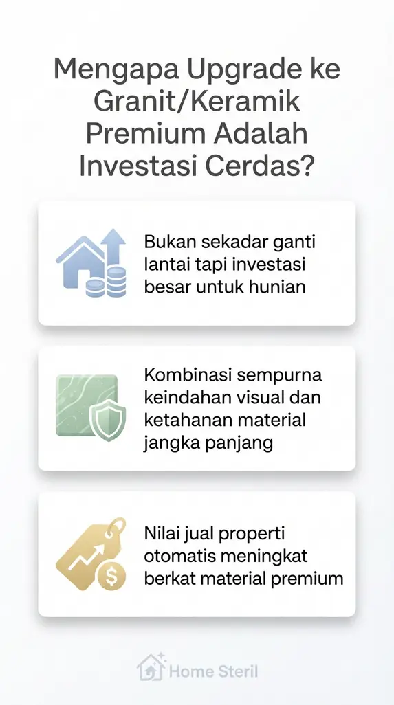 Mengapa Upgrade ke Granit/Keramik Premium Adalah Investasi Cerdas?