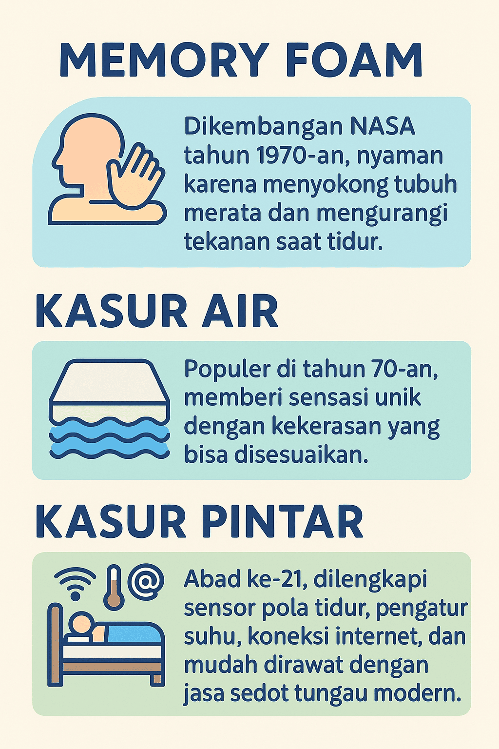 Dari Memory Foam hingga Kasur Pintar