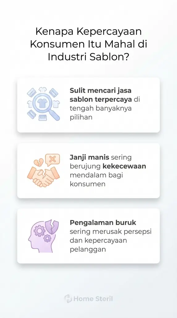Kenapa Kepercayaan Konsumen Itu Mahal di Industri Sablon?