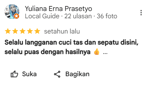 Review pelanggan di Sneakershoot.id