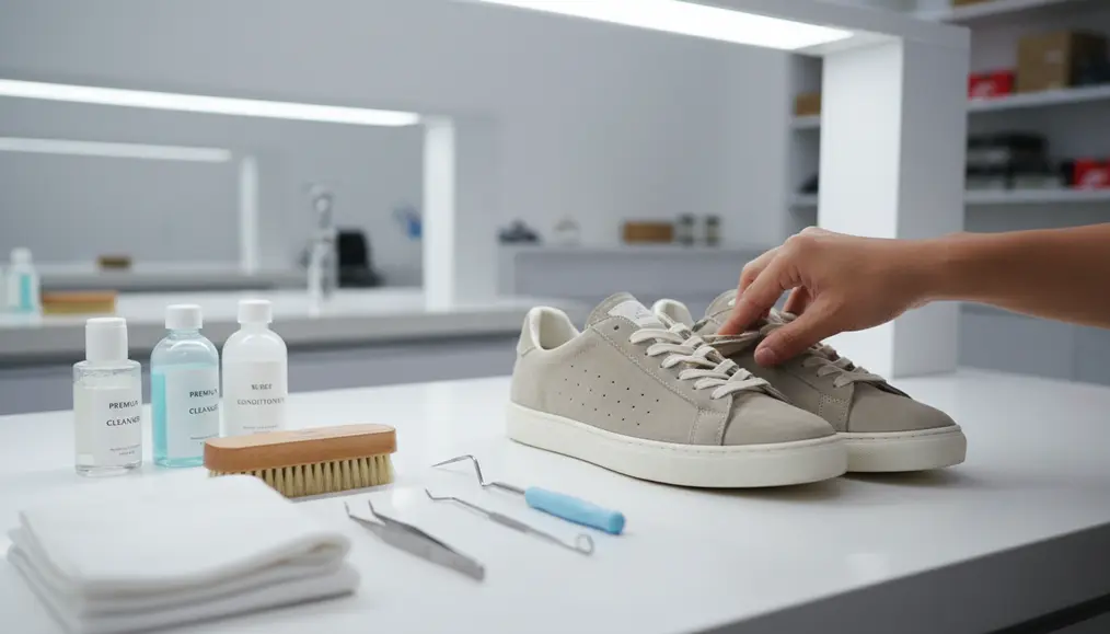 Restorasi Warna Sepatu Suede yang Keras dan Pudar Setelah Dicuci