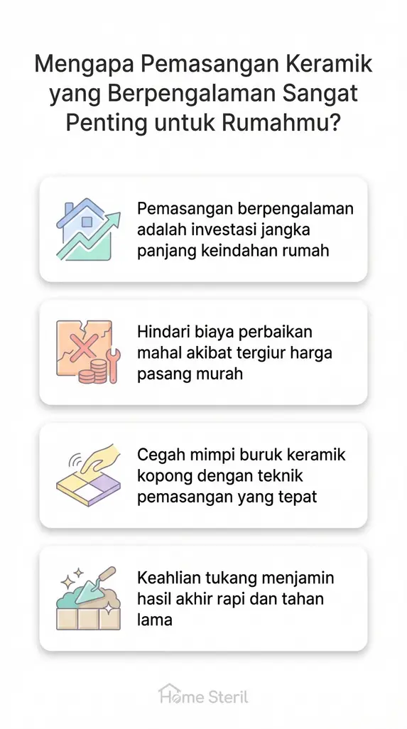 Mengapa Pemasangan Keramik yang Berpengalaman Sangat Penting untuk Rumahmu?