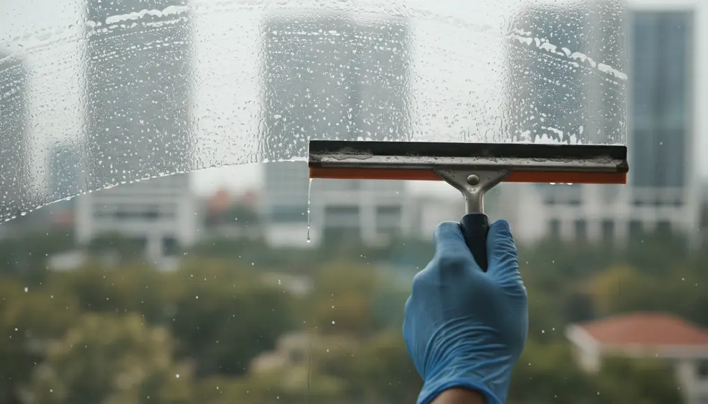 Langkah Demi Langkah Membersihkan Kaca Jendela dengan Squeegee