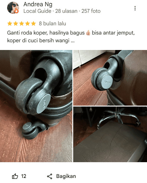 Rating Terbaik Jasa Reparasi Koper